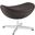 Glove Leather Ottoman In Brown