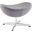 Glove Wool Ottoman In Dark Gray