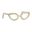 Gold Glasses Sculpture