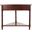 Gomez Dark Cherry Corner Table with Storage Drawer