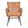 Gordon Genuine Leather Arm Chair In Caramel