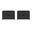 Grace Modern 2-Drawer 28" Nightstand Set of 2 in Black