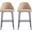 Gracie Barstool Set of 2 In Tan and Black
