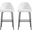 Gracie Barstool Set of 2 In White and Black