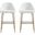 Gracie Barstool Set of 2 In White and Gold