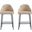 Gracie Counter Stool Set of 2 In Tan and Black