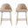 Gracie Counter Stool Set of 2 In Tan and Gold