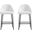 Gracie Counter Stool Set of 2 In White and Black
