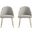 Gracie Dining Chair Set of 2 In Stone and Gold