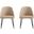 Gracie Dining Chair Set of 2 In Tan and Black