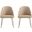 Gracie Dining Chair Set of 2 In Tan and Gold