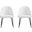 Gracie Dining Chair Set of 2 In White and Black