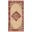 Grafix 2' x 4' Indoor Rug In Cream Red