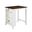 Graham 36 Inch Small Space Counter Height Dining Table with USB Charging Ports and Shelves In White