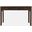 Gramercy Chevron 3 Drawer USB Charging Desk In Dark Brown