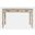 Gramercy Chevron 3 Drawer USB Charging Desk In Grey Wash