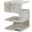Grand Tour Furniture Ascoli Banswara Marble Accent Table In White