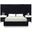 Grande Velvet King Bed In Black