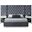 Grande Velvet King Bed In Grey