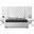 Grande Velvet King Bed In White