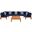 Granton 5 Pc Living Set in Navy