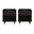 Granville Nightstand with 1 Drawer Set of 2 In Black