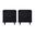 Granville Nightstand with 2 Drawer Set of 2 In Black