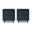 Granville Nightstand with 2 Drawer Set of 2 In Midnight Blue