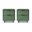 Granville Nightstand with 2 Drawer Set of 2 In Sage Green