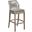 Gray Fiddler Counter Stool