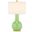 Green and Off-White 27.5 Inch Ceramic Paris Lamp