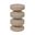 Greenpoint Stacked Disc Metal Accent Table In Beige