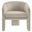 Greer Performance Velvet Upholstered Accent Armchair In Almond