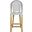 Gresley Grey and White Indoor/Outdoor Stacking French Bistro Counter Stool