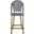 Gresley Navy and White Indoor/Outdoor Stacking French Bistro Counter Stool