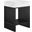 Gridiron 24 Inch Bathroom Vanity In White Black