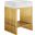 Gridiron 24 Inch Bathroom Vanity In White Gold