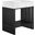Gridiron 30 Inch Bathroom Vanity In White Black