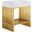 Gridiron 30 Inch Bathroom Vanity In White Gold