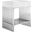 Gridiron 30 Inch Bathroom Vanity In White Silver