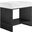 Gridiron 36 Inch Bathroom Vanity In White Black