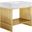 Gridiron 36 Inch Bathroom Vanity In White Gold