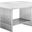 Gridiron 36 Inch Bathroom Vanity In White Silver