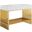 Gridiron Bathroom Vanity In White Gold