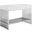 Gridiron Bathroom Vanity In White Silver