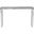 Gridiron Silver Console Table