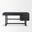 Grier 60 Inch Solid Wood Office Desk with Cane In Black