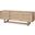 Grier Light Brown Solid Wood And Cane 3 Door Media Console