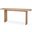 Grier Light Brown Solid Wood With Cane Accent Console Table