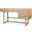 Grier Light Brown Solid Wood With Cane Office Desk